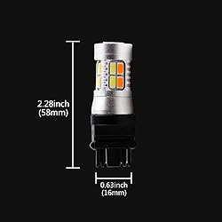Super Bright 3157 Amber/White Switchback Turn