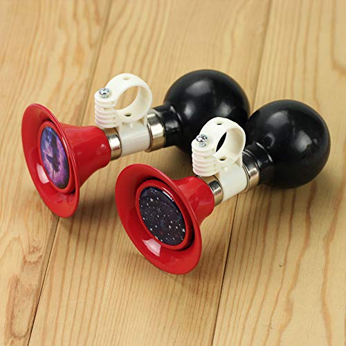 image for QIELIZI 2 Pack Kids Bike Horn Bell,Bicycle Metal Squeeze Horn Bike Acc
