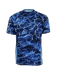 Mossy Oak Elements Hombres Manga corta rendimiento absorbe la humedad pesca Tee