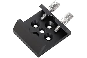 Aluminum Alloy Dovetail Base for Telescope Finder Scope Mount Bracket — 40x44x16mm Red and Black Finder Adapter Plate, Lightw