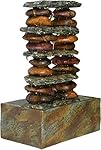 Alpine TT8002 Stacked Rocks Eternity Tabletop Fountain