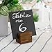 Set of 4, Erasable Chalkboards with mini wooden base stands, Placeholders