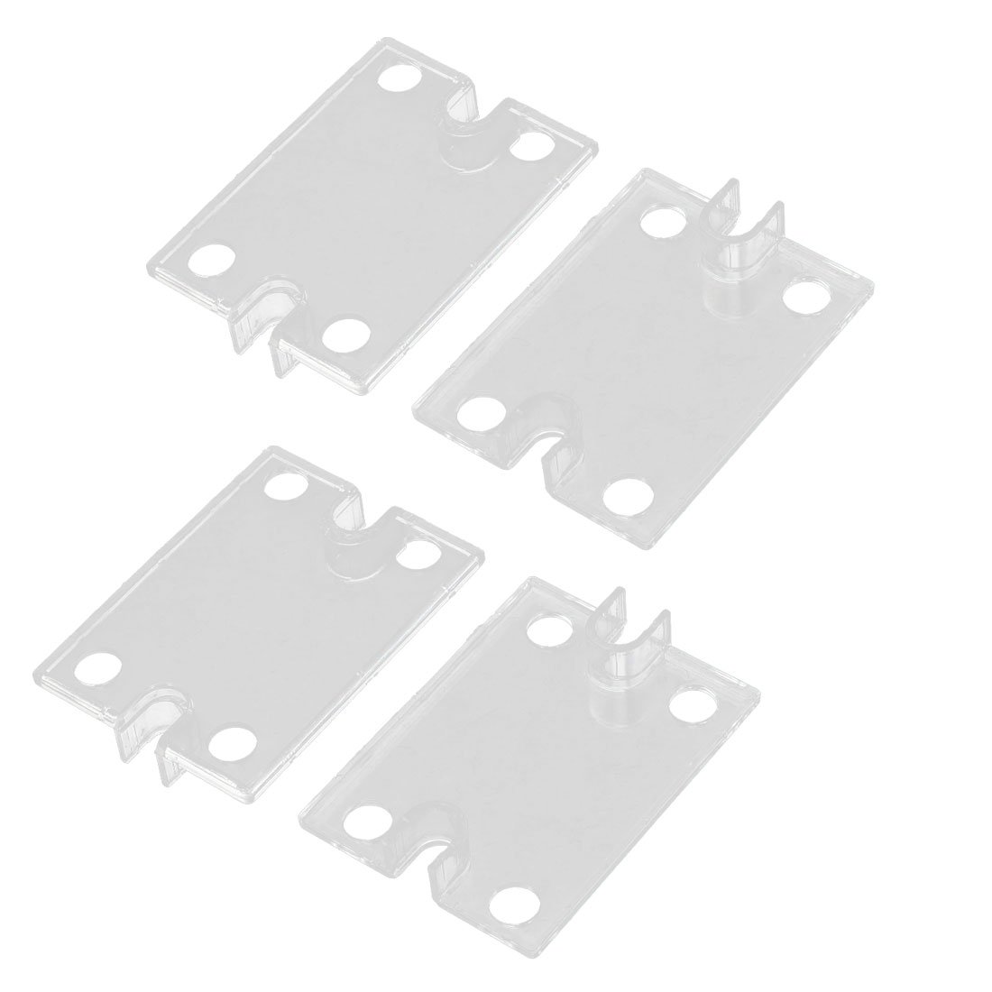 Sourcingmap 4 Pcs 59 x 45 x 10.8mm Clear Plastic Cover for SSR Solid Relay