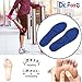 Dr. Foot's Arch Support Insoles, Help against Plantar Fasciitis, Metatarsal and Heel Pain, diabetic Anti-Sweat Foam Comfortable Insoles for Shock Absorption (M | 5~9 US Women's, Blue)