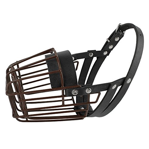 Pet Artist Painted Basket Wire Heavy duty Dog Muzzle,Antibite Outdoor