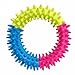 Funnytoday365 Resistance To Bite Rubber Pet Dog Puppy Toys Pets Mixed Color Embossment Spinose Ring Teeth Chew Training Pet Dog Toys