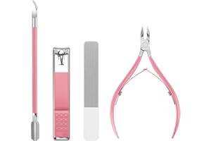 WALENTIN PROFWR Nail Clippers Set Women Manicure Kit Nail Cuticle Kit with Nail Clippers Nail Cuticle Trimmer Pusher Glass Nail File Nail and Cuticle Care Kit Travel Nail Set Manicure Tools Cuticle Set Gift for Women