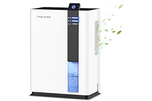 Dehumidifier - TTKYPO 101 OZ/3000ML Small Dehumidifiers for Basements, Home, Bedroom, Bathroom, RV, Closet - Smart Portable D