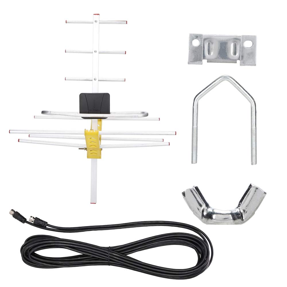 Socobeta TV Antenna High Gain HDTV Digital Outdoor TV Antenna Strong Signal 80 Miles Reception