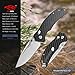 Firebird Folding Pocket Knife F7631-CF Bowie Folding Fishing Knife Carbon Handle SS Blade