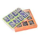 yueton IQ Toys, IQ Test Mind Game Toys Brain Teaser Metal Wire Puzzles Magic Trick Toy, Metal IQ Puzzle Set of 8