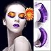 AnHua® New Sexy Fun Ladies Styles Handmade Reusable Long Thick Fancy Party Feather False Eyelashes Makeup Eye Lashes (Purple)