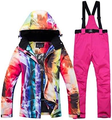 Raylans Women Warm Ski Suit Ski Jacket And Pants Warm Waterproof Breathable Skiing And Snowboarding Suits