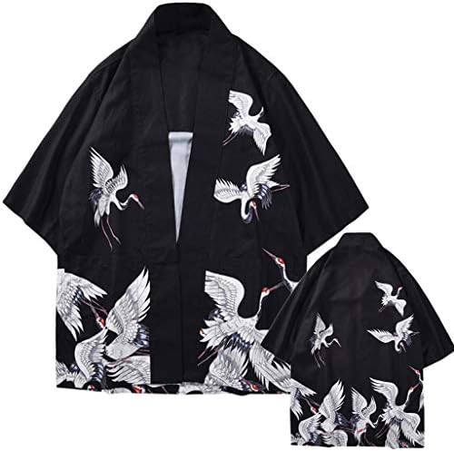 Cover Up For Women Unisex Dragon Sakura Cherry Casual Loose Kimono Kaftan Shawl