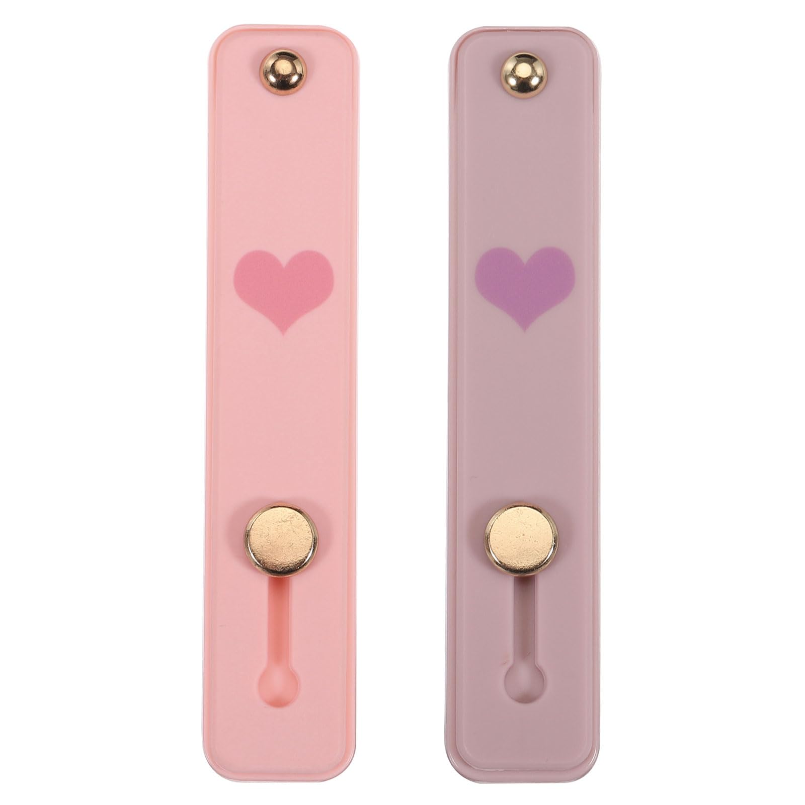 Photo 1 of MECCANIXITY 2 Pcs Phone Loop Finger Holder Silicone Phone Strap Grip Holder Cell Phone Grip Stand for Most Smartphones Light Pink,Light Purple