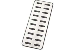 MYMOCCY Car Foot Rest Pedal Cover for Hyundai Elantra i30 Santa Fe Tucson KIA Optima K5 etc Footrest Accessories (Aluminum Alloy)