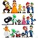 18 Piece Super Mario Bros Super Mary Princess, Turtle, Mushroom, Orangutan , Super Mary Action Figures, 2