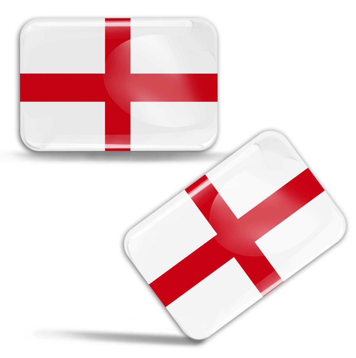 Biomar Labs Country Flag Sticker Set Self Adhesive Vinyl Decals National Flag Stickers Car Motorcycle Laptop Phone Window Interior Exterior (England St George Cross Flag F 80)