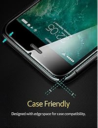 ESR iPhone 8 7 Screen Protector, [2-Pack] [Force Resistant Up to 22 Pounds] iPhone 8 Tempered Glass with [  Self-Installation Kit], Anti-Scratch, Case Friendly for 2017 4.7-inch iPhone 8 7 6s 6