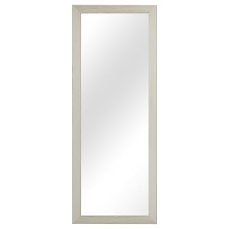 Multistore 2002 Garderobenspiegel Wandspiegel Frisierspiegel Flurspiegel Barspiegel 36,5x96,5cm - Weiss