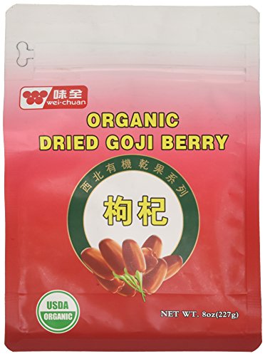 Wei-chuan organic dried goji berry, 8 oz.