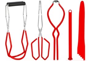 QYCX Canning Kit Home Kitchen Canning Supplies/Caning Tools Set of 5, Jar Lifter, Magnetic Canning Lid Lifter, Jar Wrench, Ca