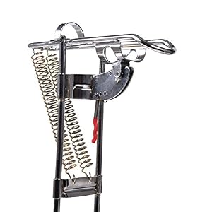Kiao Extérieur Automatique Double Spring Pole Fish Pole Acier Équipement De Pêche Support Antirouille Accessoires Pour…