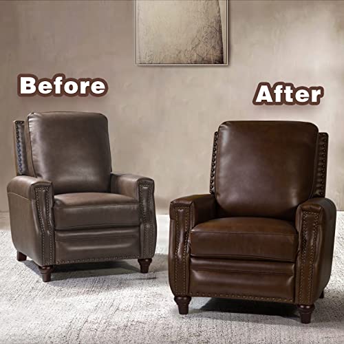 STARTSO WORLD LeatherRecoloringBalmRepairCreamKit for Restoration Dark Brown Couches, Sofa