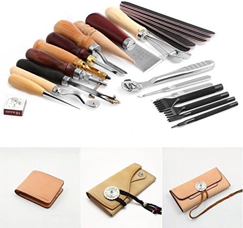 Chunlin 1Set Stitching Carving Working Sewing Saddle Groover Punch Tools Leather Craft(03#)