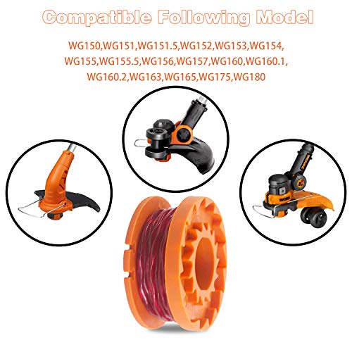 BEMARKET Trimmer Spool Line, 12 Pack Replacement String Trimmer Line