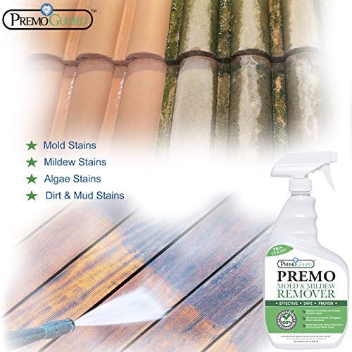 Mold & Mildew Remover - Professional Spray Cleaner & Stain Eliminator - Natural Product - Safely Removes Dirt, Moss & Algae - Kitchen/Bathroom/Shower/Tile/Grout/Vinyl Siding/Wood Decking/Boat - 32 oz - Thumbnail 3