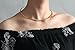 Mealguet Jewelry Fashion Trendy Must-Have Minimalist Stainless Steel 18K Gold Plated Metal Plain Cuff Chocker Collar Necklace for Women,Water Proof