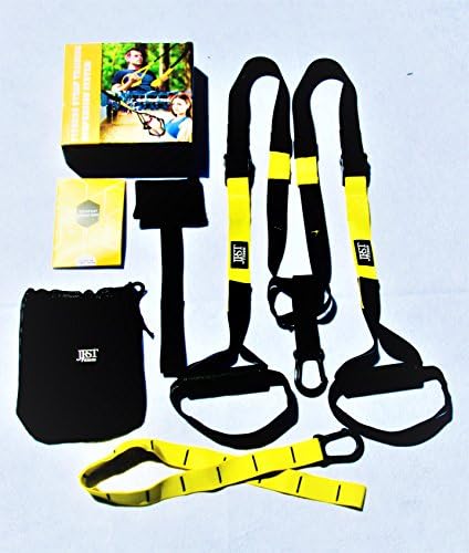 JRST Premium Quality Fitness Suspension Straps for Full Body Work Out for Strength, Flexibility, and Toning Home Exercises