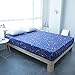BuLuTu Deep Pocket Fitted Sheet Twin Cotton Purple-Premium Soft,Breathable,Durable,Comfortable,Starry Sky Print Single Bed Fitted Sheet Only 1 Piece,NO Pillowcases
