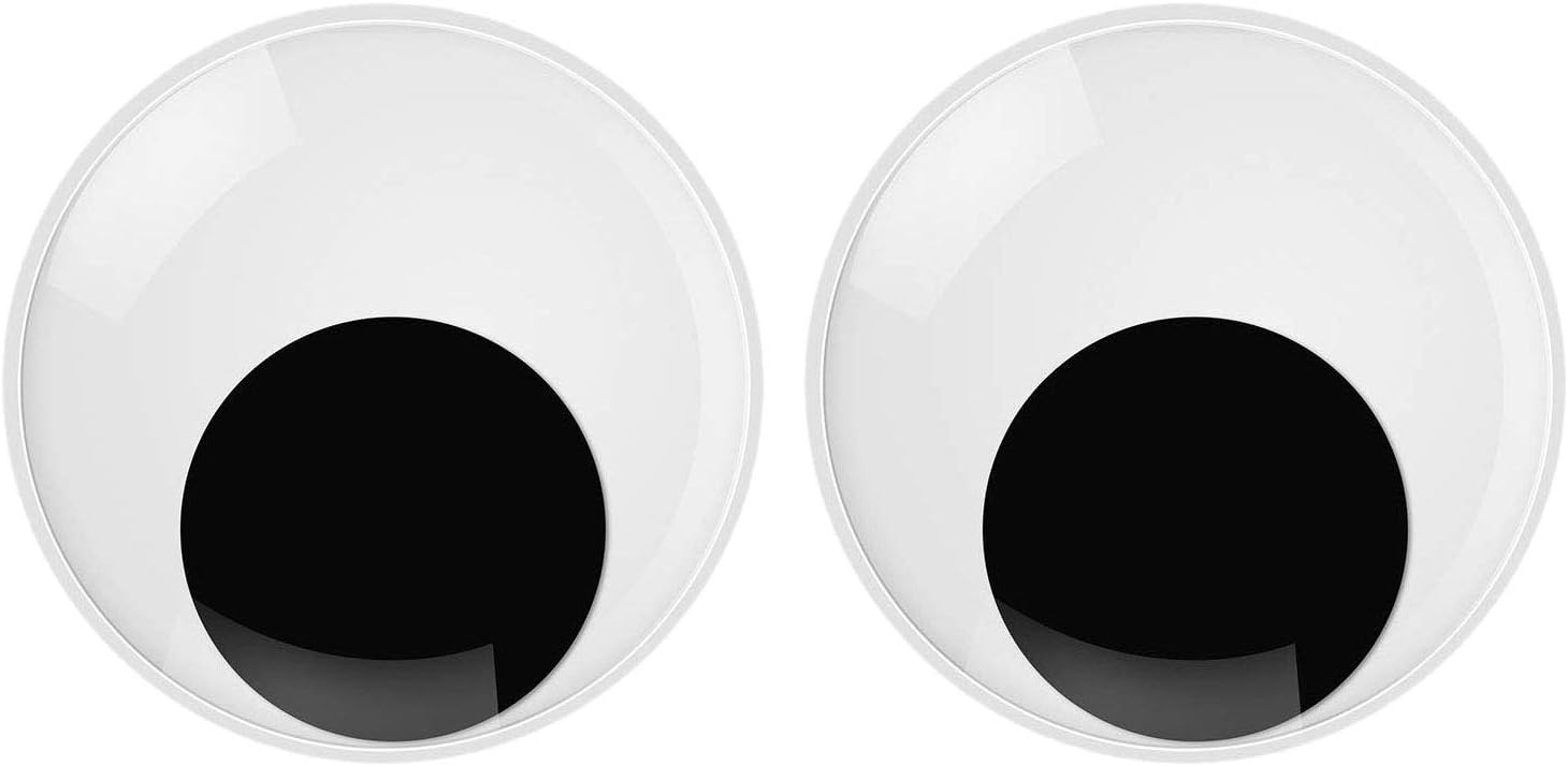 Wiggle Eyes, 2Pieces Large Giant Self Adhesive Googly Eyes for Xmas