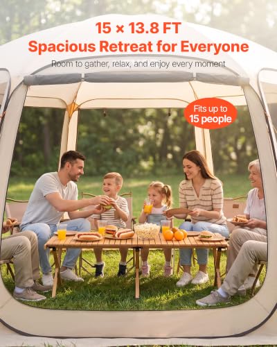 VEVOR 15x13.8 Pop Up Screen House Review: Large Portable Gazebo for Bug-Free Gatherings image 23