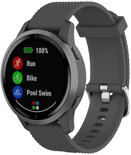 Klaas NIC 22mm Silicone Band for Samsung Galaxy Watch 46mm/Gear S3 Classic/Frontier,Quick Release Strap for Women Men Amazfit Pace/GTR 47MM/Huawei ...