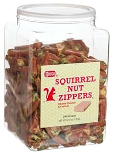 Amazon.com : Necco Squirrel Nut Chewy Peanut Caramel, 240-Count, 67.5