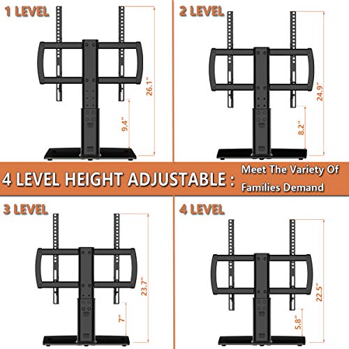 image for Hemudu Universal TV Stand/Base Tabletop TV Stand with Wall Mount for 2