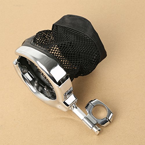 XMTMOTO Universal Motorcycle Handlebar Cup Holder Chrome Metal Drink