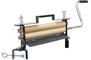 WISEMEN TRADING The Great American Wringer Co - Model Black Coated Steel Tan Rollers - Hand Wringer - Made in USA