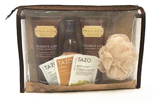 image for Golden Gift Box Peace and Relaxation Spa Bath Gift Set with 4pc Coconu