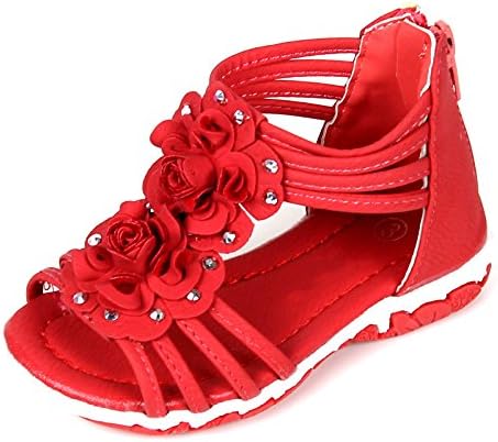 YOTE Baby Infant Toddler Gladiator Strappy Floral Dress Sandals Shoes Size 3-10
