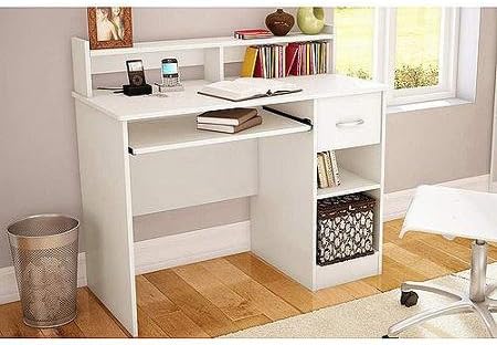 Amazon.com: South Shore Smart Basics Small Desk, Multiple ...
