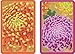 Entertaining with Caspari Double Deck of Bridge Playing Cards, Jumbo Type, Chrysanthemums