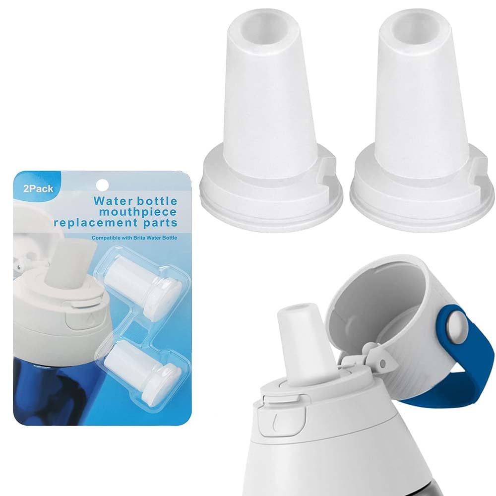 2 Packs Silicone Water Bottle Mouthpiece Bite Valve Replacement Compatible with Water Bottle Replacement Spout Accessories Straw Replacement Fit for Bottle