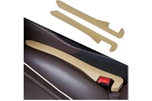 IHOTDER Super Flexible Car Seat Gap Filler,Durable Car Organizer Between Seats for Tightly Filling Seat Gaps,Universal CCar Side Seat Gap Filler CCar Accessories for Women & Men (Beige/2PCS)…