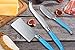 Laguiole Cheese Knives Set, 3 Pc highly polished stainless-steel cheese knife set. Cheese Knife, Cheese Cleaver and spreading knife. These cheese knives are an ideal gift. Triple Rivet Bolster Knives.