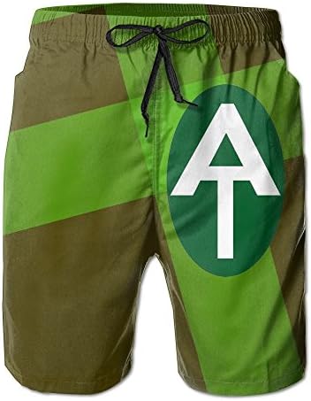 Helidoud Appalachian Trail Oval Mens Athletic Classic Summer Shorts Casual Swim Shorts with Pockets