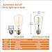 Dusk to Dawn LED Lights Bulb,Photocell Sensor Bulb, Auto Turn On/Off, ST58 ST19 60W Edison Replacement, E26 8W 800lm,Warm White 2700K for outdoor wall light fixture Garden Garage Porch Pack of 2